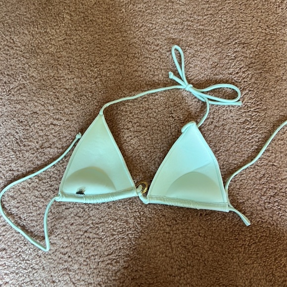 Victoria's Secret Blue Triangle Push-Up Halter Neck Bikini Swimsuit Top Size S - Picture 4 of 4
